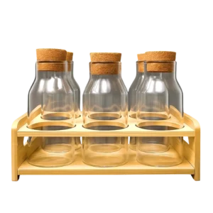 Kraft Service Épices GIF-IK-406 – Set de 6 Bocaux en Verre - Produit Electromax Maroc