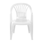 Chaise Alpha – Plastique Résistant – Blanc - Produit Electromax Maroc