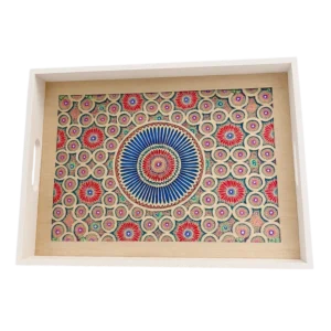 Plateau Bois PLT100-24 – Élégant, Coloré et Pratique - Produit Electromax Maroc