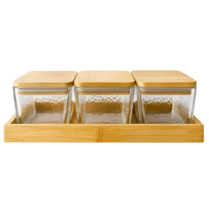 Service à Épices NG 2082E – 3 Pots en Verre
