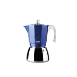 Ibili 629303 Cafetière Espresso Elba Bleue 150 ml - 3 Tasses