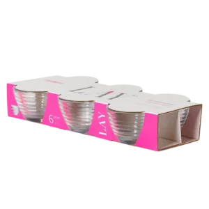 Derin – YR-DRN-208 Lot de 6 Saladiers en Verre