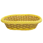 Panier à Pain PNR68-20 – Corbeille Ovale Tressée Jaune - Produit Electromax Maroc