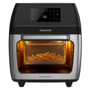 Taurus Air Fry Digital Grill – Friteuse à Air 12L Noir, 8 Programmes