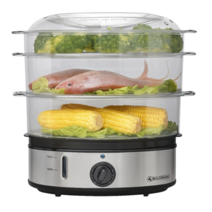 Lamacom CV1102 Cuiseur Vapeur 9L – Électrique 3 Niveaux I... - Produit Electromax Maroc