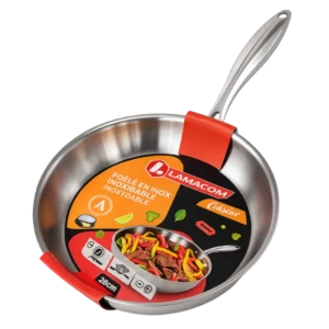 Lamacom P20TL-23 – Poêle TRI-PLY Inox 23 cm