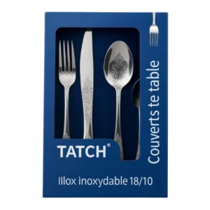 Tatch BC4125-SEL Couverts Bonomi argent - Produit Electromax Maroc