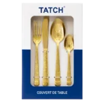Tatch BC3383G Set couverts dorés - Produit Electromax Maroc