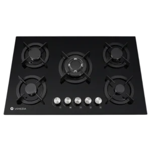 Venezia VZ57003G – Plaque de Cuisson 5 Feux Gaz 75 cm - Produit Electromax Maroc