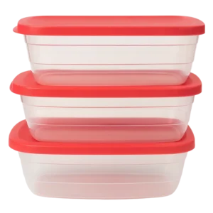IN-487 Set de 3 Boîtes de Rangement Alimentaire - Produit Electromax Maroc