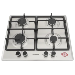 Hausberg HB-555IN – Plaque de Cuisson Gaz 4 Feux Inox - Produit Electromax Maroc
