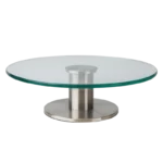 Ibili 717130 – Plateau Pivotant en (Verre + Inox) 30 cm