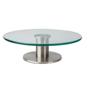 Ibili 717130 – Plateau Pivotant en (Verre + Inox) 30 cm