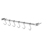 Ibili 764540 – Support Mural Inox 40 cm avec 8 Crochets