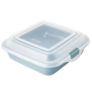 Ibili 690420 Récipient Bleu 14,5×14,5×3,6 cm – Boîte Lunc... - Produit Electromax Maroc