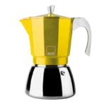 Ibili 629406 Cafetière Espresso Elba Jaune 300 ml – 6 Tasses - Produit Electromax Maroc
