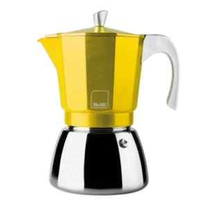 Ibili 629409 Cafetière Espresso Elba Jaune 450 ml – 9 Tasses - Produit Electromax Maroc