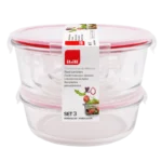 Ibili 755150 – Set de 3 Récipients Alimentaires Ronds (0,... - Produit Electromax Maroc