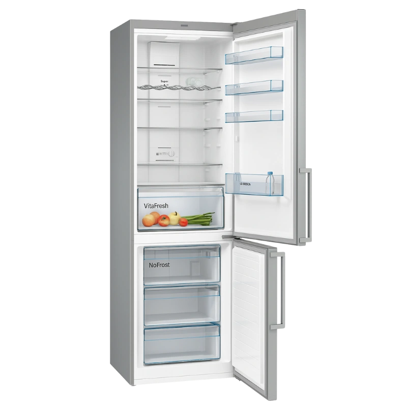 Bosch KGN49XIDQ Réfrigérateur Combiné Série 4 Inox 435L Electromax Maroc Bosch KGN49XIDQ Réfrigérateur Combiné Série 4 Inox 435L – Image 4