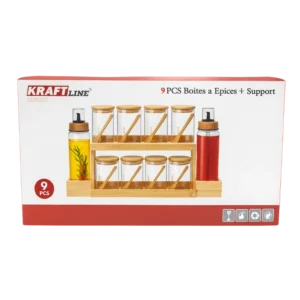 KRAFT LINE – Service Épices GIF-BM-9NR (9 Pièces)