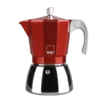 Ibili 627906 Cafetière Espresso Elba Rouge 300 ml – 6 Tasses - Produit Electromax Maroc