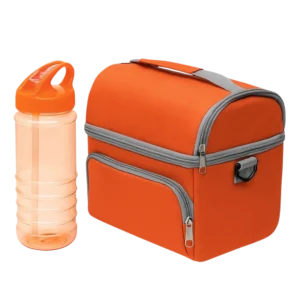 Sac Boîte Enfant OMR-KL-LB-004 avec Gourde – Orange - Produit Electromax Maroc