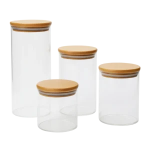 GIF-GPG-4BM – Set de 4 Bocaux en Verre