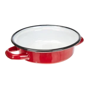 Ibili 912214 Pat à Œuf Vintage en Verre Rouge 14 cm