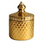 Décor Porcelaine DPN0070-24 – Boîte Décorative Dorée