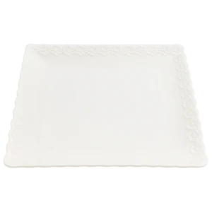 Fleur – YR-A629-DF658-14 Plat Rectangulaire Blanc - Produit Electromax Maroc