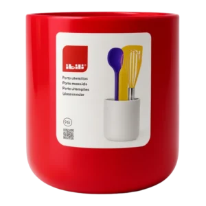 Ibili 748602 – Porte-Ustensiles Rouge 12×14 cm