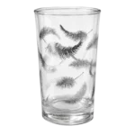 IS RICHA-ARG Verre Décor Plume Argent – Coffret 12 Pièces - Produit Electromax Maroc