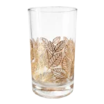 IS JARDIN-D-HD Verre Décor Jardin Doré – Coffret 12 Pièces