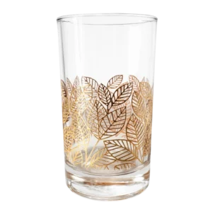 IS JARDIN-D-HD Verre Décor Jardin Doré – Coffret 12 Pièces