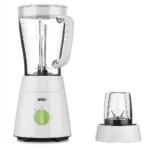 Braun B-JB0115WH Mixeur 500 W 2 Vitesses + Pulse – Bol 1,75 L (Blanc/Vert)