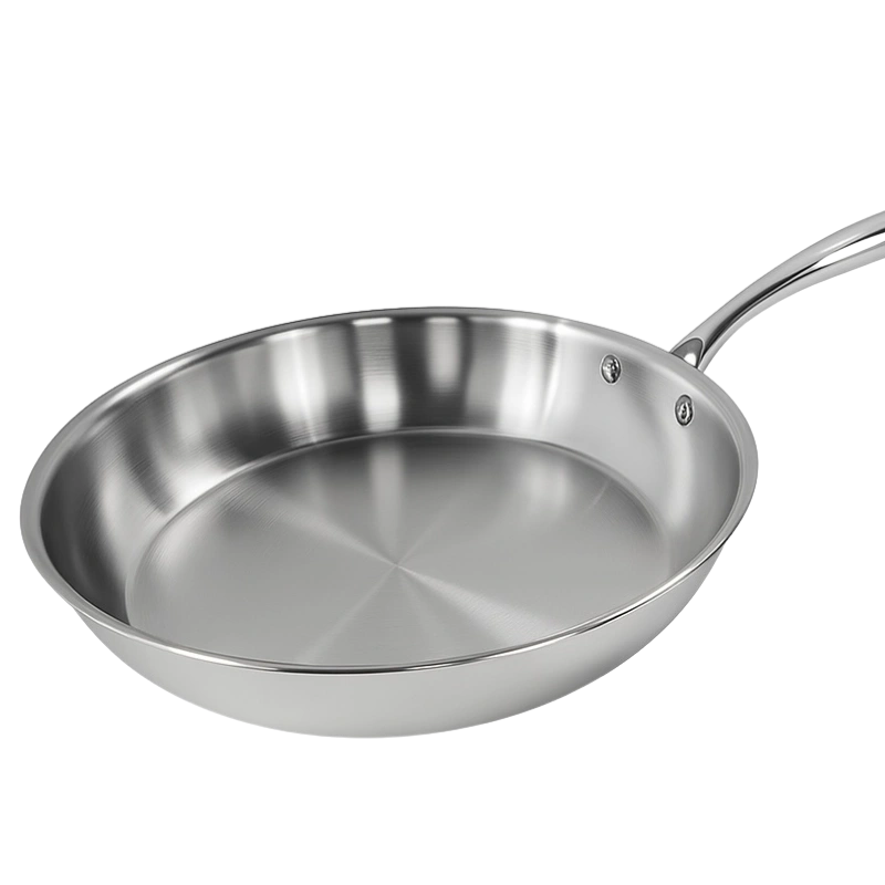 Lamacom P30TL-23 – Poêle TRI-PLY Inox 30 cm Electromax Maroc Lamacom P30TL-23 – Poêle TRI-PLY Inox 30 cm – Image 3