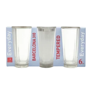 Verres Barcelona 310ml lot de 6 - Produit Electromax Maroc