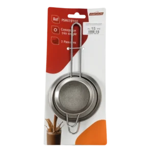 Passoires inox 7-8-10cm lot de 3