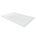 Fleur – YR-A629-DF658-12 Plat Rectangulaire Blanc