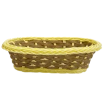 Panier à Pain PNR70-20 – Corbeille Carrée Tressée Jaune - Produit Electromax Maroc