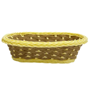 Panier à Pain PNR70-20 – Corbeille Carrée Tressée Jaune - Produit Electromax Maroc