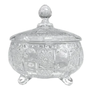 Delisoga DSTG16 – Bonbonnière en Verre Transparent avec C... - Produit Electromax Maroc