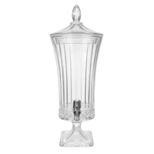 BNB-130-25-B Bonbonnière en Verre sur Pied avec Robinet