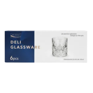 Delisoga DSKB265A – Set de 6 Verres 300ml Deli Glassware - Produit Electromax Maroc