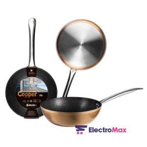 Ibili 495328 Poêle Profonde NATURA Copper 28 cm - Produit Electromax Maroc