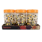 Herevin 171441-458 ENSEMBLE DE 3 POTS DÉCORÉS EN PIERRE 6... - Produit Electromax Maroc