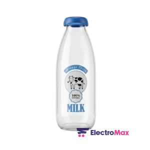 HEVERIN – 111741-012 – Bouteille de Lait Décorée 1L Bleu