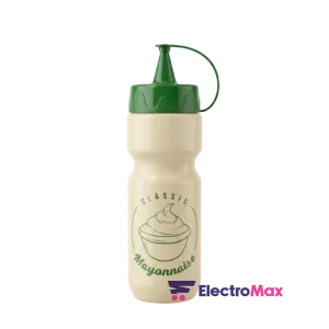 HEVERIN – 161321-002 – Bouteille de Mayonnaise Décorée 660ML Beige