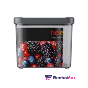 HEVERIN – 161207-000 – Boîte de Rangement 1,8L Blanc-Gris - Produit Electromax Maroc