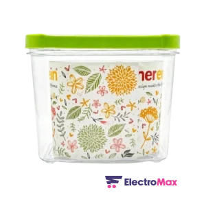 HEVERIN – 161212-100 – Boîte de Rangement 1,2L Vert-Pêche - Produit Electromax Maroc